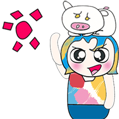 [LINEスタンプ] ^_^ My name is Nata. I love pig.