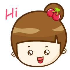 [LINEスタンプ] lovely cherry