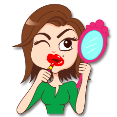 [LINEスタンプ] gossip girlの画像（メイン）