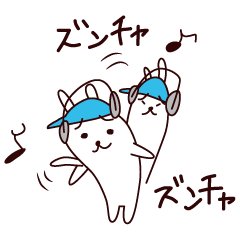 [LINEスタンプ] ダンスうさぎ