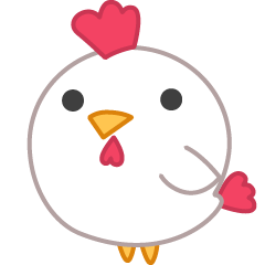 [LINEスタンプ] cute fat chicken