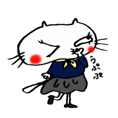 [LINEスタンプ] むふふねこ