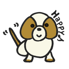 [LINEスタンプ] シーズー犬ぴぴの幸せな毎日の画像（メイン）