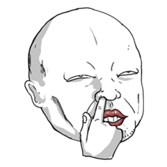 [LINEスタンプ] HERE FACE