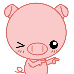 [LINEスタンプ] Little Pig Big Heart