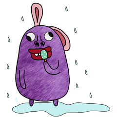 [LINEスタンプ] Dui the rabbit