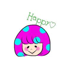 [LINEスタンプ] みずたま少女の画像（メイン）