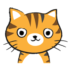[LINEスタンプ] Orange cat cute cuteの画像（メイン）