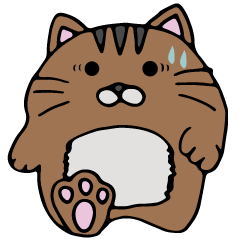 [LINEスタンプ] ポポネコ