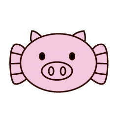 [LINEスタンプ] piggyfish