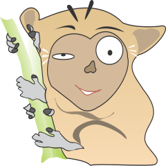 [LINEスタンプ] Tarsius Primates