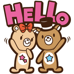 [LINEスタンプ] 英会話ASTERトビーとアビー1の画像（メイン）