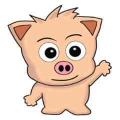 [LINEスタンプ] PIG SHOW