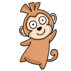 [LINEスタンプ] Monkey funnyの画像（メイン）