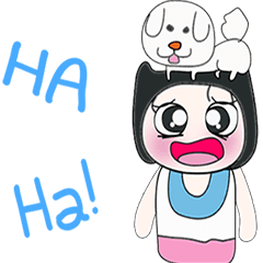 [LINEスタンプ] Ha Ha！！ Mr Hayase. Love dog. ^_^