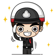 [LINEスタンプ] Policethai