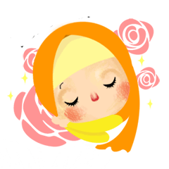 [LINEスタンプ] Lulu si Hijaber Centil