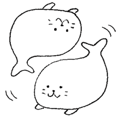 [LINEスタンプ] あざらしツインズ2の画像（メイン）