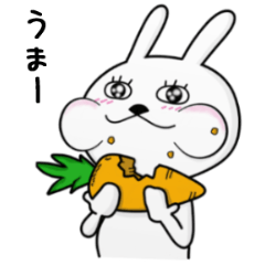 [LINEスタンプ] まつ毛うさぎの画像（メイン）