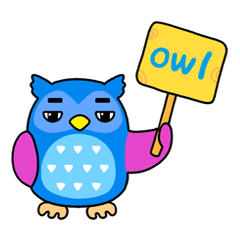 [LINEスタンプ] a curt owl