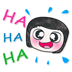 [LINEスタンプ] Ha Ha Ha！！ My name is Fujisaki. ^_^