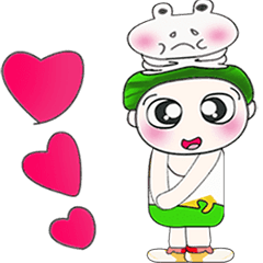[LINEスタンプ] ....Mr. Hatori love frog...の画像（メイン）