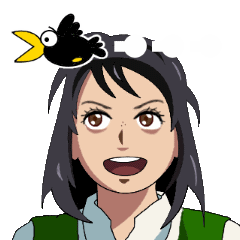 [LINEスタンプ] It's not crow's business.