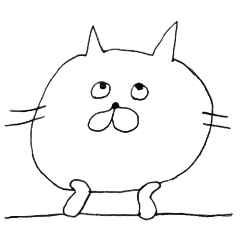 [LINEスタンプ] 白猫のねこ②