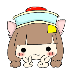 [LINEスタンプ] Calm cat Girl