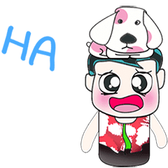 [LINEスタンプ] Ha Ha. My name is ToTo and dog.