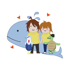 [LINEスタンプ] Wise youth and his junior partners