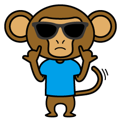 [LINEスタンプ] ShakeyMonkey II