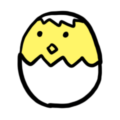 [LINEスタンプ] 鶏と卵のステッカー