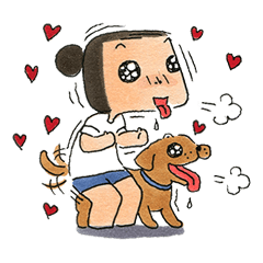 [LINEスタンプ] a dog person