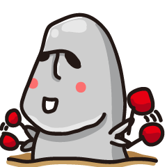 [LINEスタンプ] MOAI FATTY BABY stupid mode