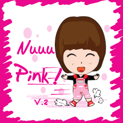 [LINEスタンプ] Cute Girl Pink v.2