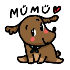 [LINEスタンプ] MuMu cute dog