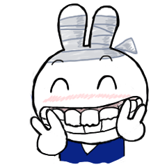 [LINEスタンプ] Bandage to Mr. Rabbit