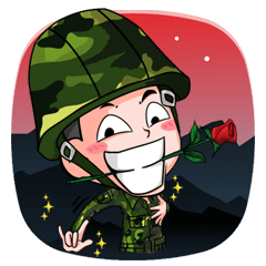 [LINEスタンプ] Thai Soldier1