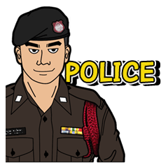 [LINEスタンプ] police naja