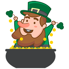 [LINEスタンプ] St Patricks Day Leprechaun Stickers