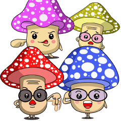 [LINEスタンプ] Charming World of Mushrooms