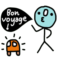 [LINEスタンプ] Bonjour (French)