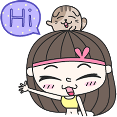 [LINEスタンプ] FaDai Girl