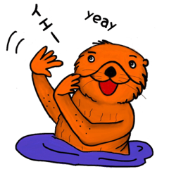 [LINEスタンプ] 可愛いラッコ 