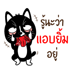[LINEスタンプ] Naughty little black cat