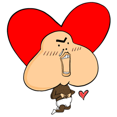 [LINEスタンプ] Hair boy ＆ his Duck