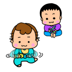 [LINEスタンプ] やんちゃな兄弟の画像（メイン）