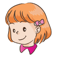[LINEスタンプ] hairpin little girl