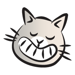 [LINEスタンプ] funny colorful cat